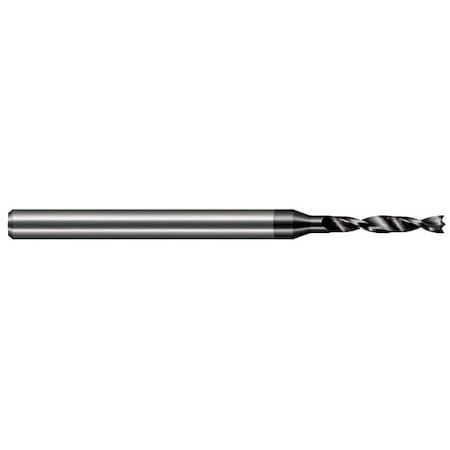 Harvey Tool 9.525 mm Drill dia. x 46mm Carbide HP Drill for Composites, 2 Flutes, Amorphous dia.mond Coated BSX3750-C4